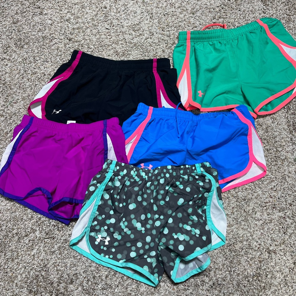 Lot girls athletic shorts size youth medium